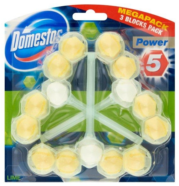 Domestos Power5 WC-rd 3x55g Lime
